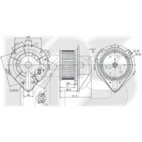 Вентилятор салону Audi / VW (FPS) FP 12 W0193