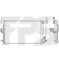 Радіатор кондиціонера Hyundai Coupe 02-09 / Elantra 00-06 (AVA) FP 32 K296
