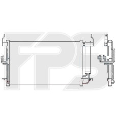 Радіатор кондиціонера Hyundai Coupe 02-09 / Elantra 00-06 (AVA) FP 32 K296
