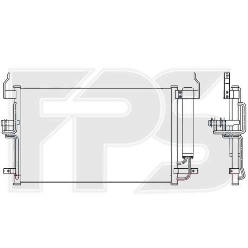 Радіатор кондиціонера Hyundai Coupe 02-09 / Elantra 00-06 (AVA) FP 32 K296