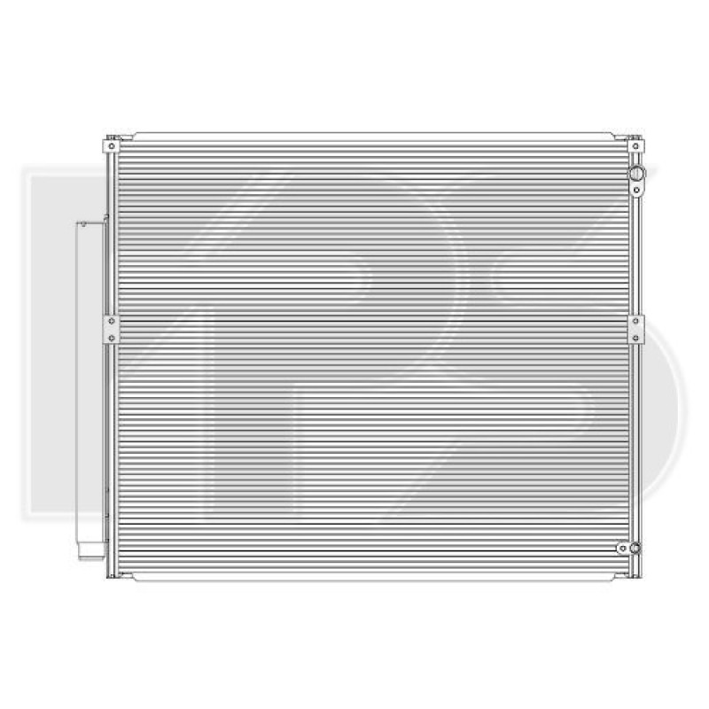 Радіатор кондиціонера Lexus GX / Toyota LC Prado 120 (Koyoair) FP 70 K255-X