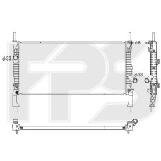 Радіатор охолодження двигуна Ford Transit (AVA) FP 28 A841