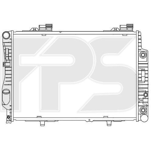 Радіатор охолодження двигуна Mercedes C-class W202 (AVA) FP 46 A206