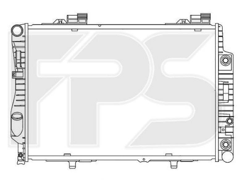 Радіатор охолодження двигуна Mercedes C-class W202 (AVA) FP 46 A206