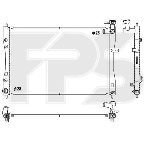 Радіатор охолодження двигуна Mitsubishi Colt 6 (AVA) FP 48 A1364-X