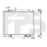 Радіатор охолодження двигуна Mitsubishi Space Gear / Delica (AVA) FP 48 A564-X