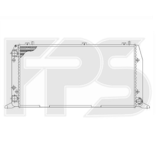 Радіатор охолодження двигуна Audi 100 C3 / Audi 200 FPS FP 12 A856