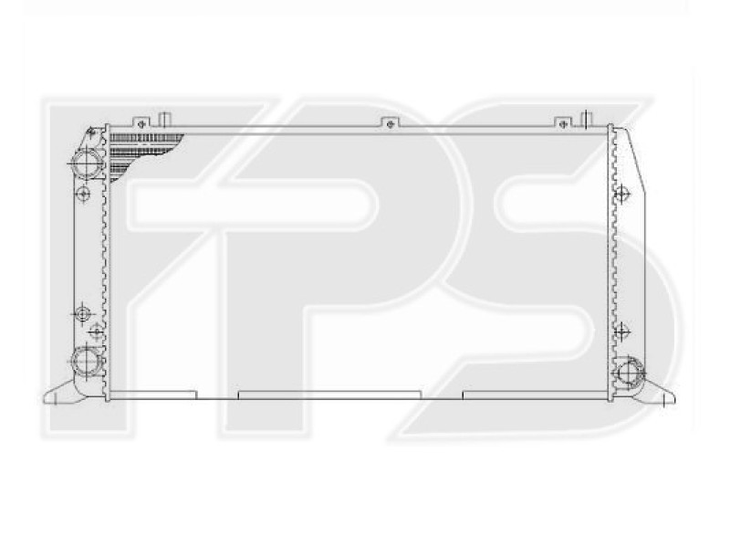 Радіатор охолодження двигуна Audi 100 C3 / Audi 200 (FPS) FP 12 A856