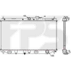 Радіатор охолодження двигуна Honda Accord 4 / Accord 5 (FPS) FP 30 A09