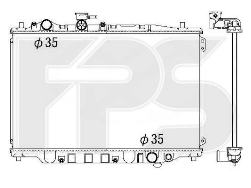 Радіатор охолодження двигуна Mazda 626 GD (FPS) FP 44 A1271