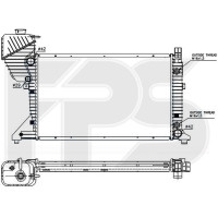 Радіатор охолодження двигуна Mercedes Sprinter (FPS) FP 46 A1032