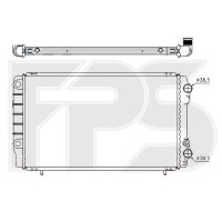 Радіатор охолодження двигуна Renault Trafic (FPS) FP 56 A749