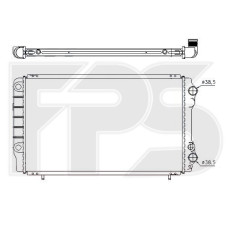 Радіатор охолодження двигуна Renault Trafic (FPS) FP 56 A749