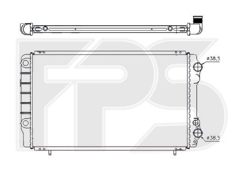 Радіатор охолодження двигуна Renault Trafic (FPS) FP 56 A749