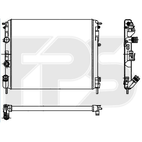 Радіатор охолодження двигуна Renault Symbol FPS FP 56 A933