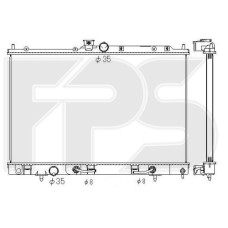 Радіатор охолодження двигуна Mitsubishi Outlander 1 (Koyorad) FP 48 A1361-X