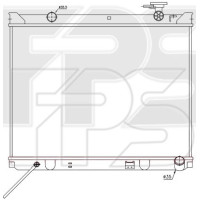 Радіатор охолодження двигуна Kia Sorento 1 (Nissens) FP 40 A1441-X