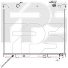 Радіатор охолодження двигуна Kia Sorento 1 (Nissens) FP 40 A1441-X