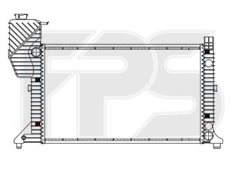 Радіатор охолодження двигуна Mercedes Sprinter (Nissens) FP 46 A793-X