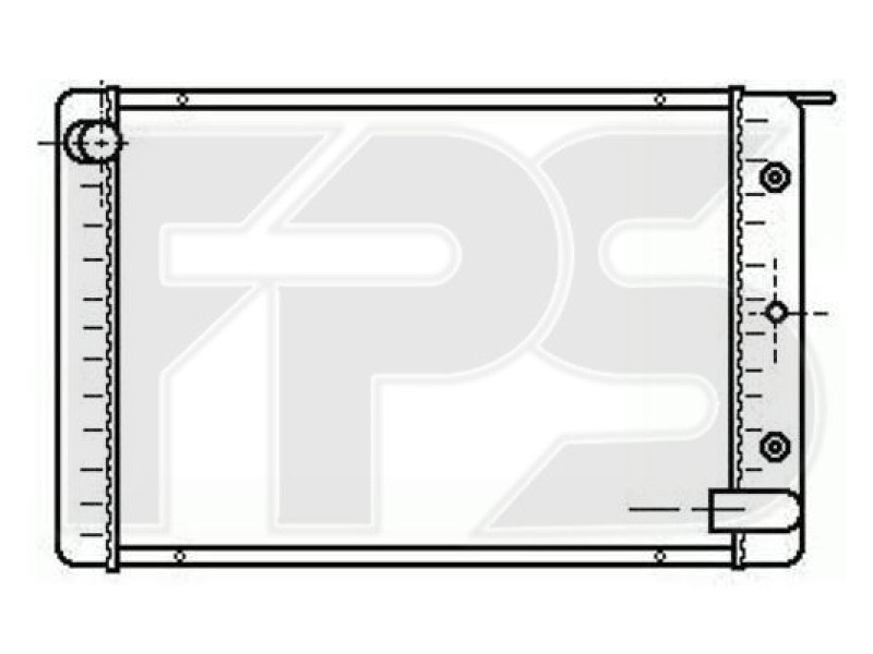 Радіатор охолодження двигуна Volvo 940 / 960 (Nissens) FP 72 A1193-X