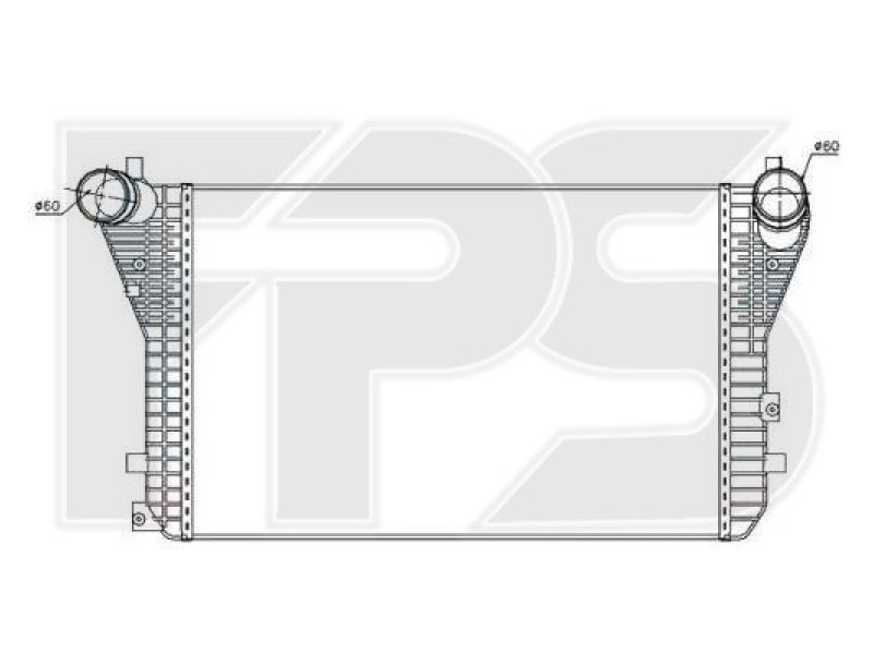 Інтеркулер VW / Audi / Seat (Nissens) FP 74 T36-X