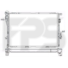 Радіатор охолодження двигуна Chevrolet Aveo T300 (NRF) FP 17 A153