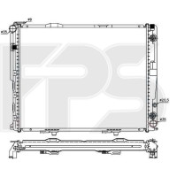 Радіатор охолодження двигуна Mercedes E-class W124 (NRF) FP 46 A1038-X
