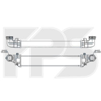 Інтеркулер Mercedes E-class W211 (NRF) FP 46 T83-X