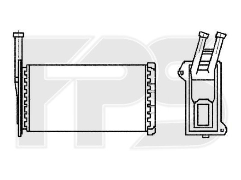 Радіатор пічки Ford Escort 3, 4 82-90 (AVA) 1632527