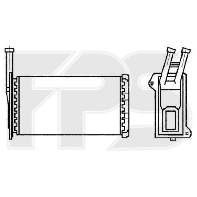 Радіатор пічки Ford Escort 3, 4 82-90 (FPS) 1632527