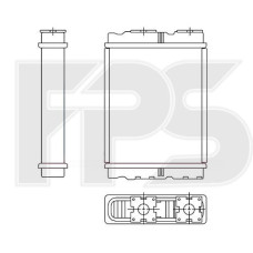 Радіатор пічки Mitsubishi Colt / Lancer (FPS) FP 50 N136
