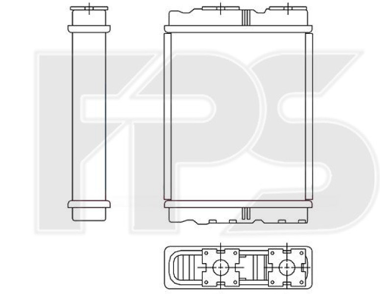 Радіатор пічки Mitsubishi Colt / Lancer (FPS) FP 50 N136