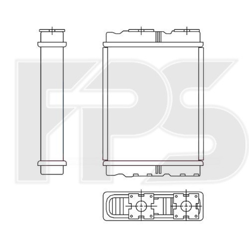 Радіатор пічки Mitsubishi Colt / Lancer (FPS) FP 50 N136