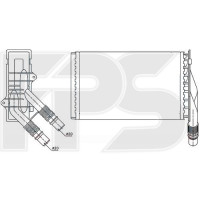 Радіатор пічки Renault Kangoo (NRF) FP 56 N158-X