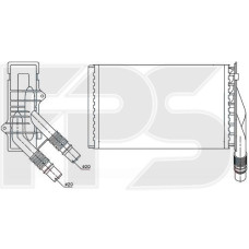 Радіатор пічки Renault Kangoo (NRF) FP 56 N158-X