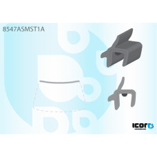 Молдинг верхній лобового скла Audi A4 B5 1994-2001 Icor