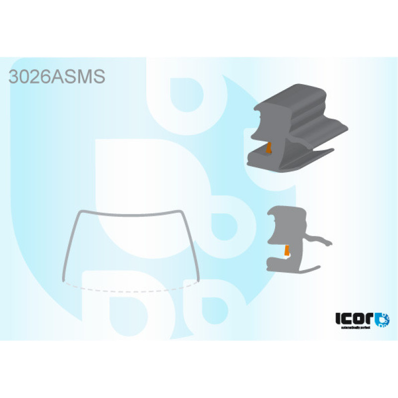 Молдинг лобового скла Chevrolet Cruze 09-15 (Icor)