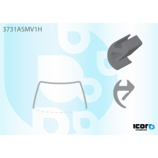 Молдинг лобового скла Ford Transit 86-00 (Icor)