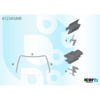 Молдинг лобового скла Hyundai Santa Fe 2001-2006 Icor