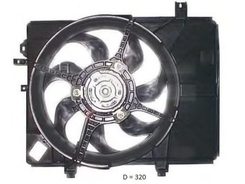 Вентилятор в зборі Hundai Getz (FPS) FP 32 W98-X