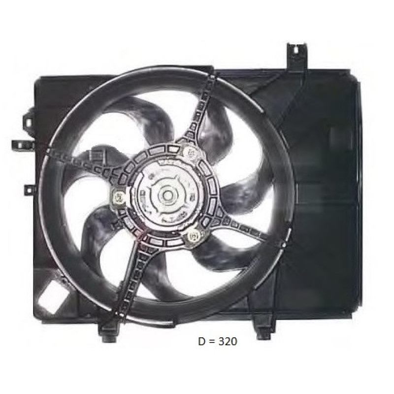 Вентилятор в зборі Hundai Getz (FPS) FP 32 W98-X