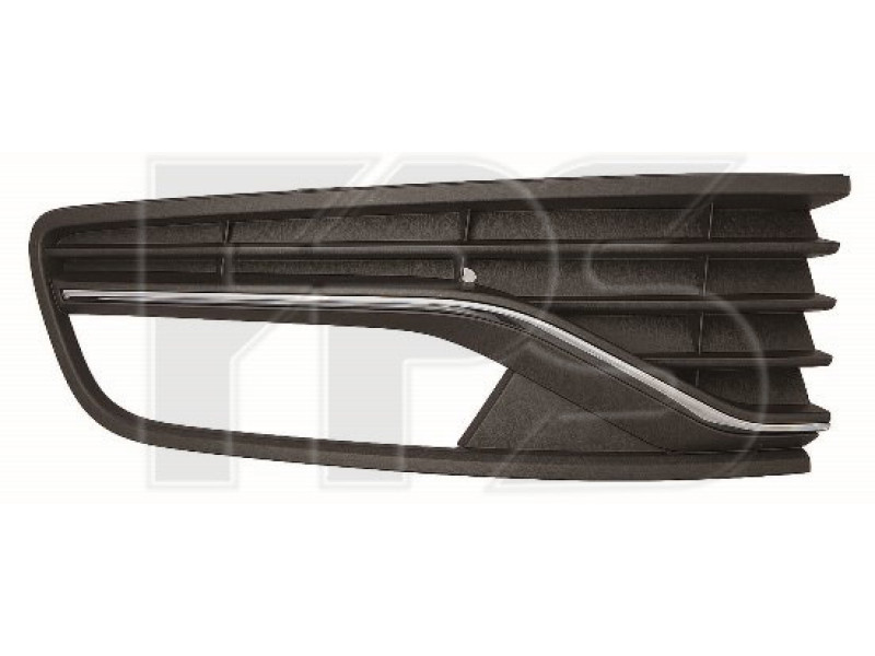 Решітка бампера VW Polo 15-18 хетчбек, ліва (з отв.) (FPS) 6C0854661CRYP