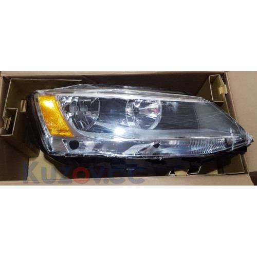 Фара передня VW Jetta 6 (11-18) права, жовтий поворот USA DEPO 5C7941006