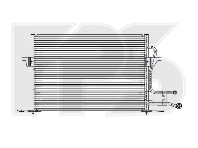 Радіатор кондиціонера Ford Mondeo 1 (NRF) FP 28 K69