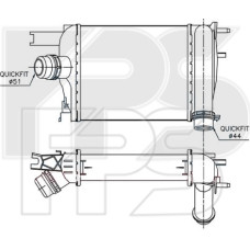 Інтеркулер Renault Captur / Logan / Dokker (NRF) FP 56 T01