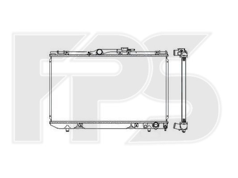 Радіатор охолодження двигуна Toyota Carina E (Koyorad) FP 70 A1174-X