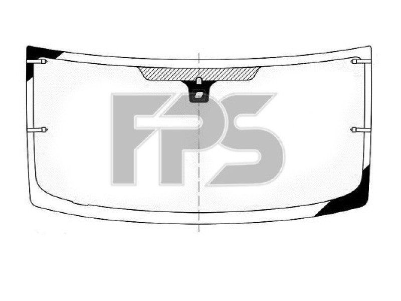 Лобове скло Ford Transit 06-14 (XYG) обігрів, датчик