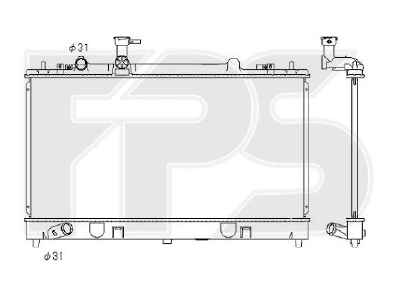 Радіатор охолодження двигуна Mazda 6 GG / GY (FPS) FP 44 A636