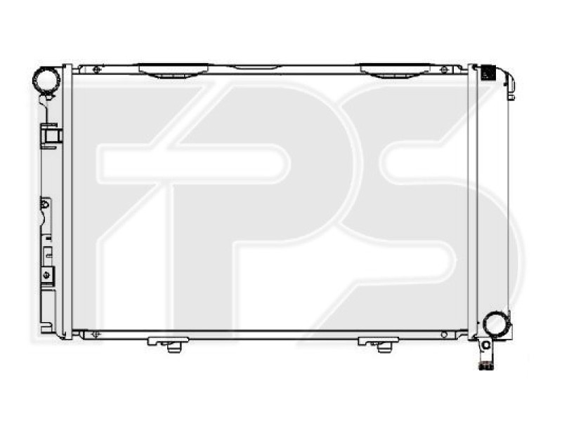 Радіатор охолодження двигуна Mercedes 190 W201 (FPS) FP 46 A219