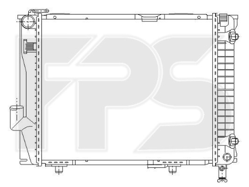 Радіатор охолодження двигуна Mercedes W124 (FPS) FP 46 A983